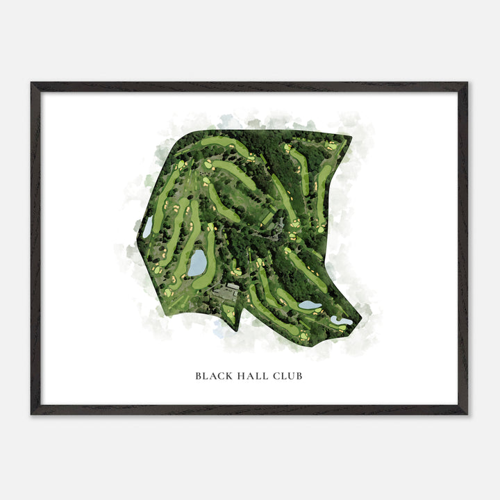 Print of Black Hall Club Classic Map