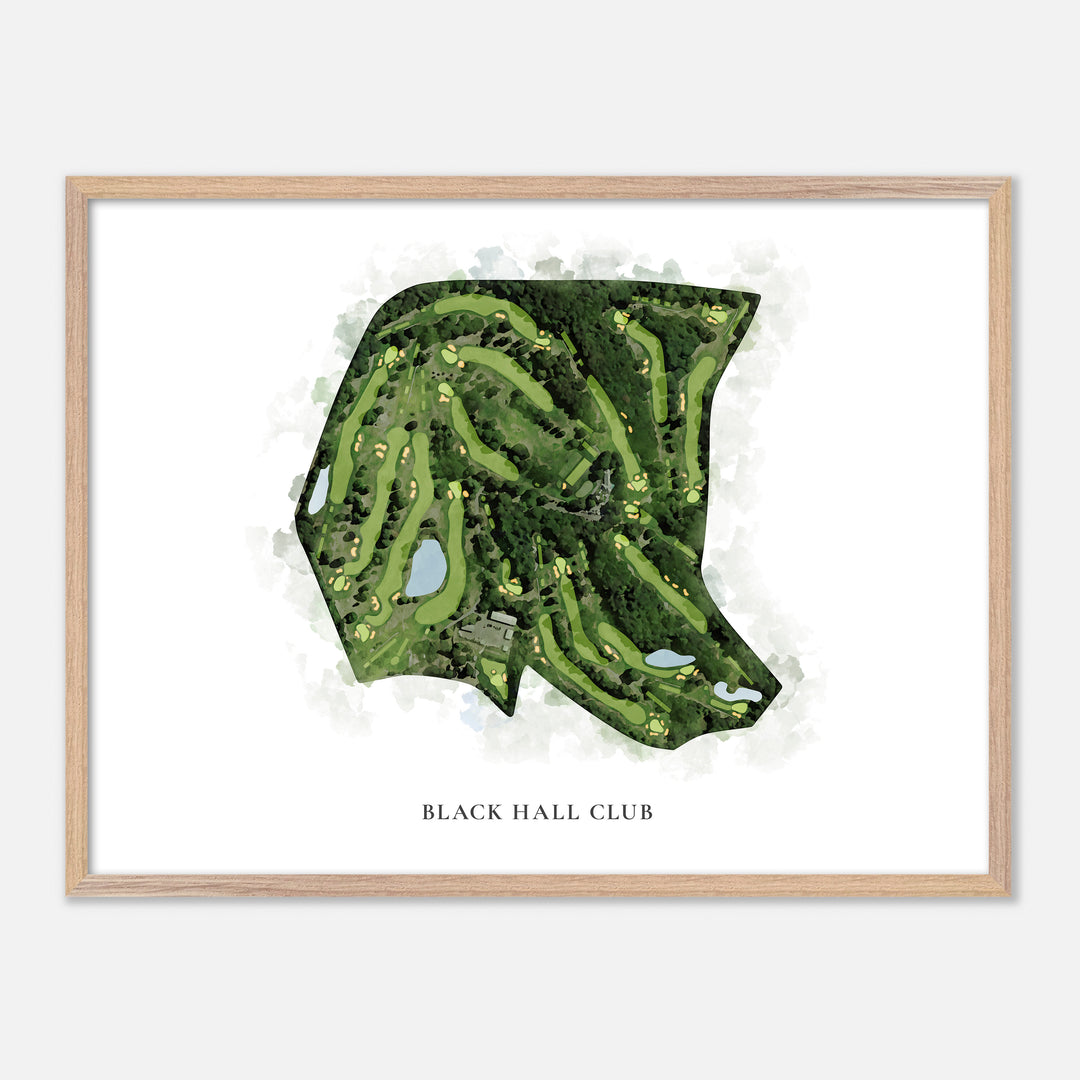 Print of Black Hall Club Classic Map