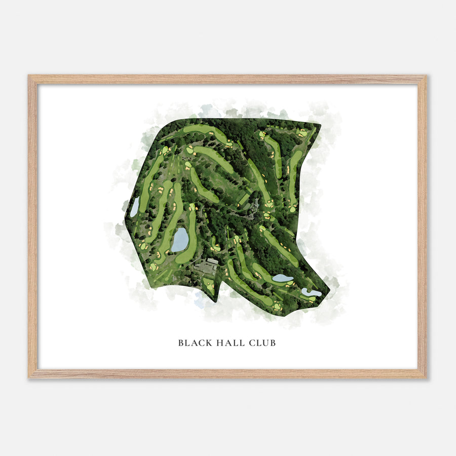 Print of Black Hall Club Classic Map