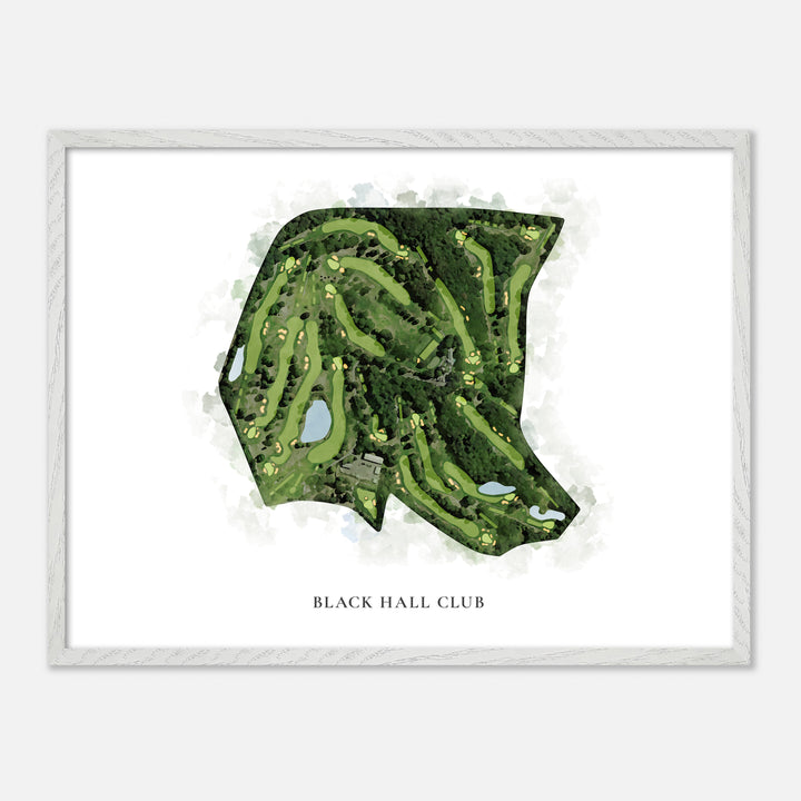 Print of Black Hall Club Classic Map