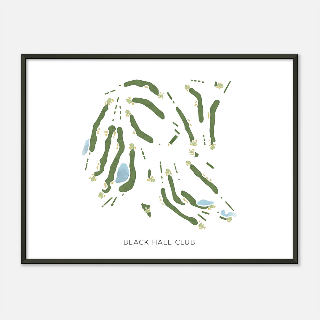 Print of Black Hall Club Modern Map