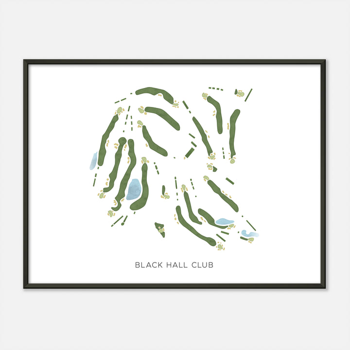 Print of Black Hall Club Modern Map