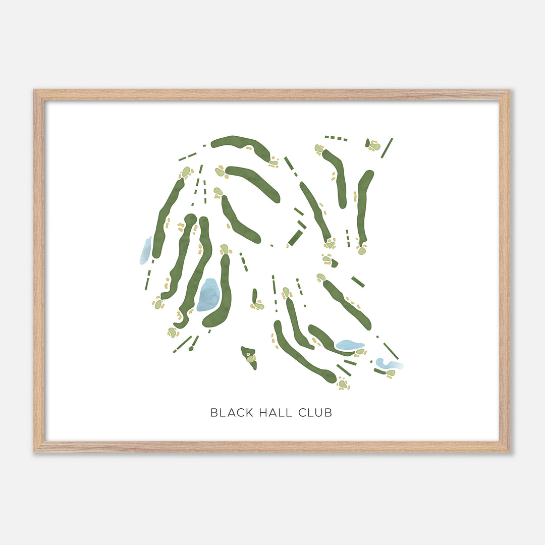 Print of Black Hall Club Modern Map