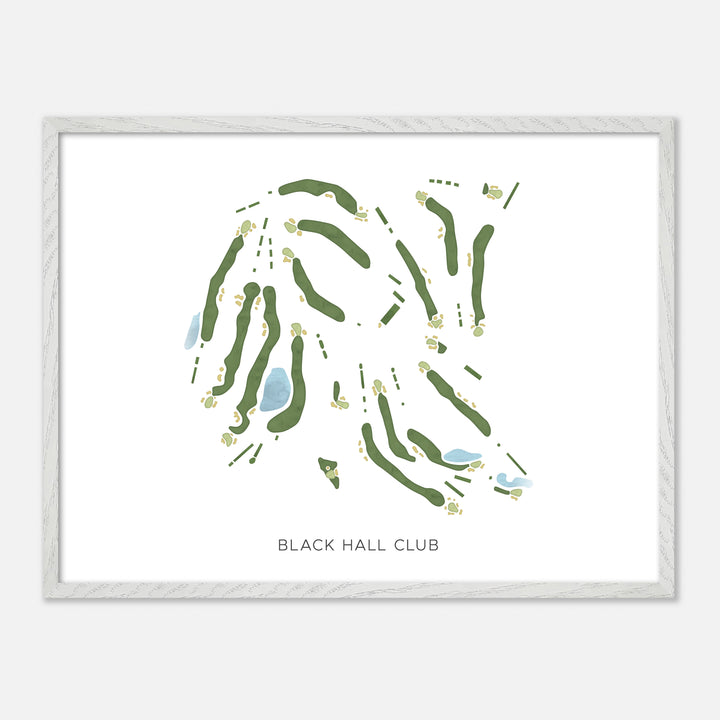 Print of Black Hall Club Modern Map