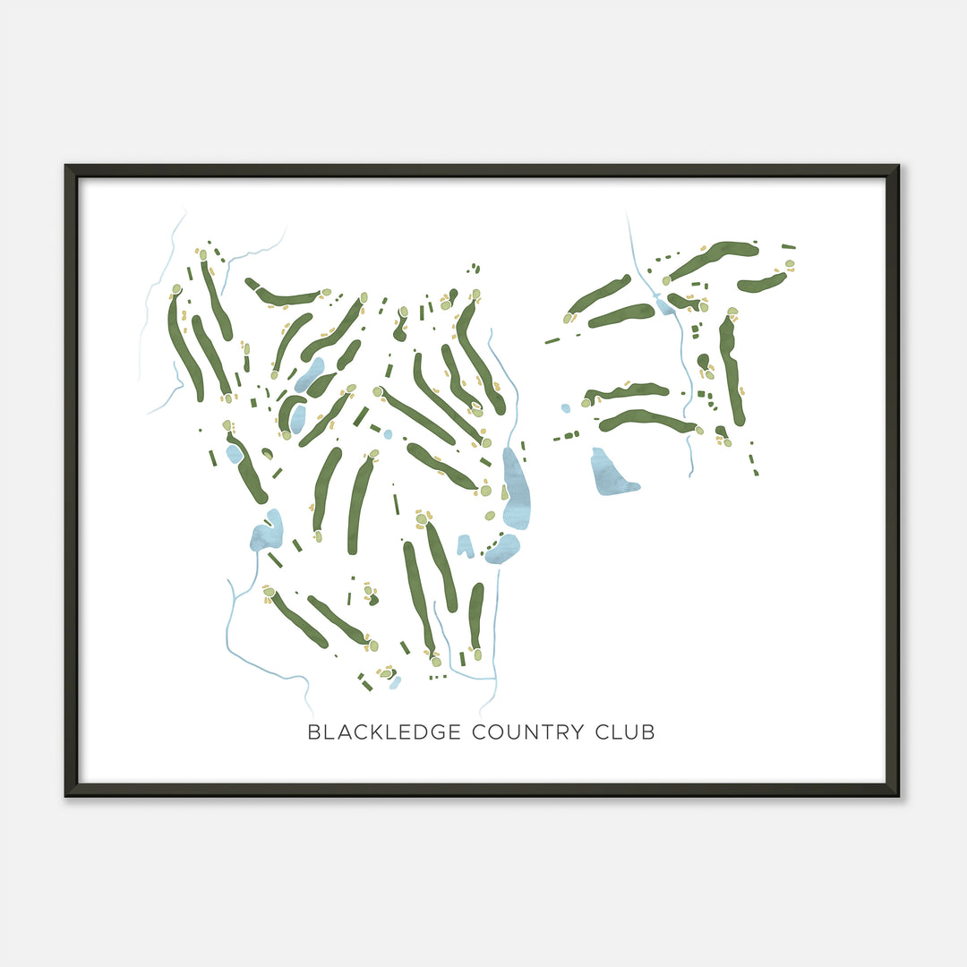 Print of Blackledge Country Club Modern Map