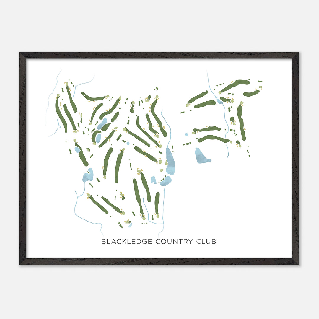 Print of Blackledge Country Club Modern Map