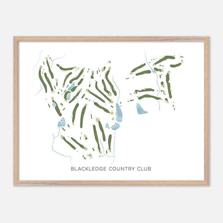 Print of Blackledge Country Club Modern Map
