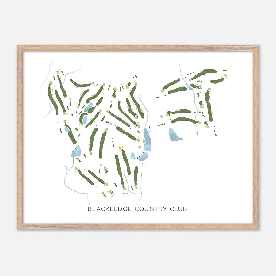 Print of Blackledge Country Club Modern Map