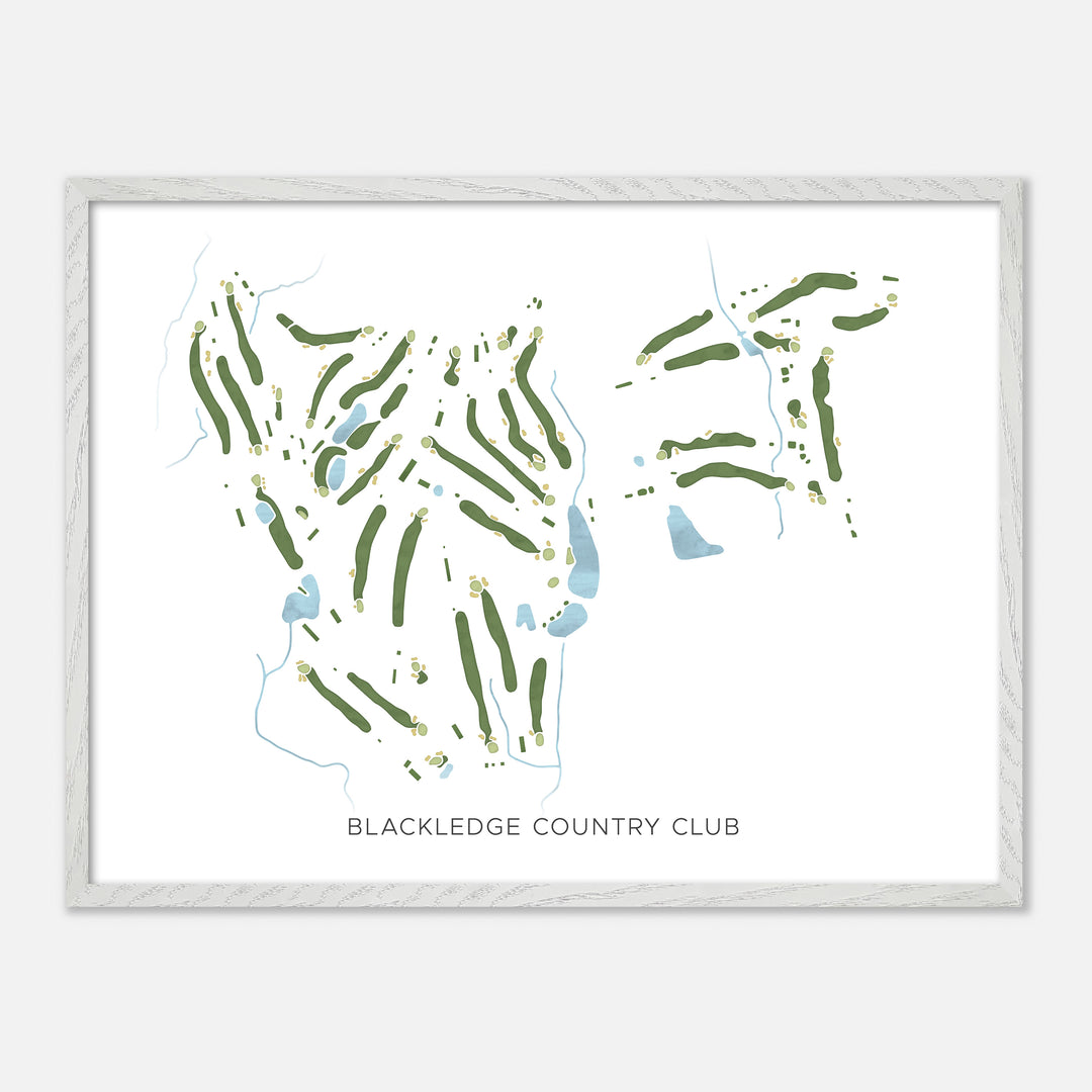 Print of Blackledge Country Club Modern Map
