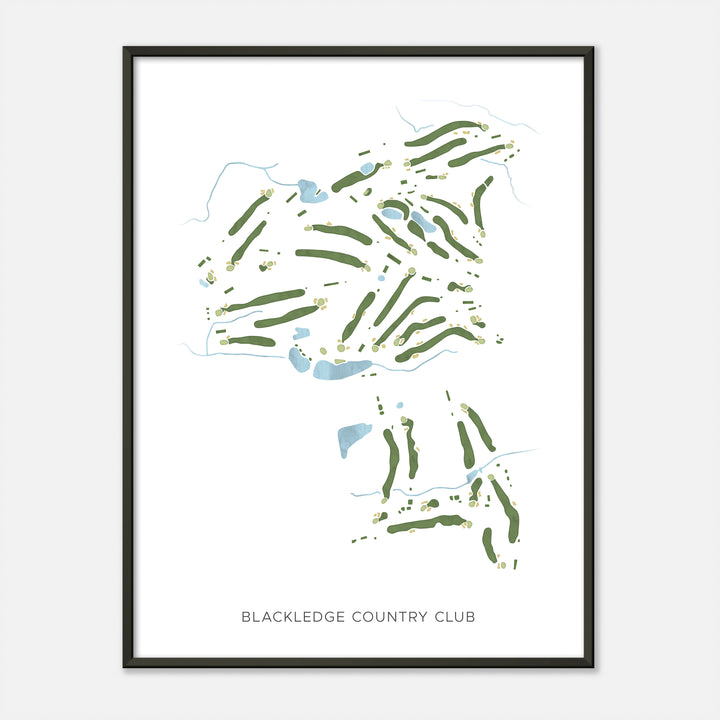 Print of Blackledge Country Club Modern Map