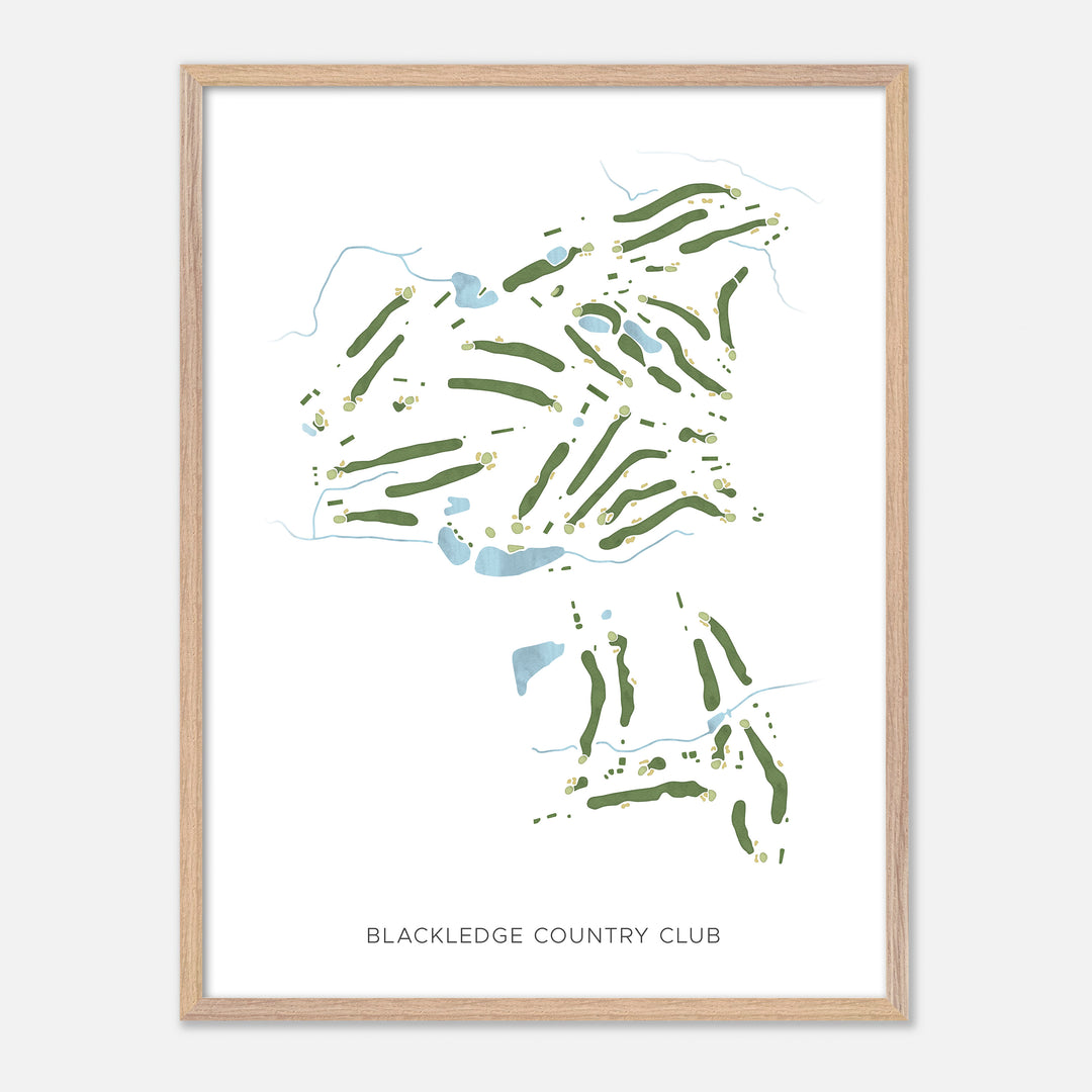 Print of Blackledge Country Club Modern Map