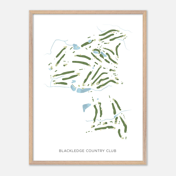Print of Blackledge Country Club Modern Map