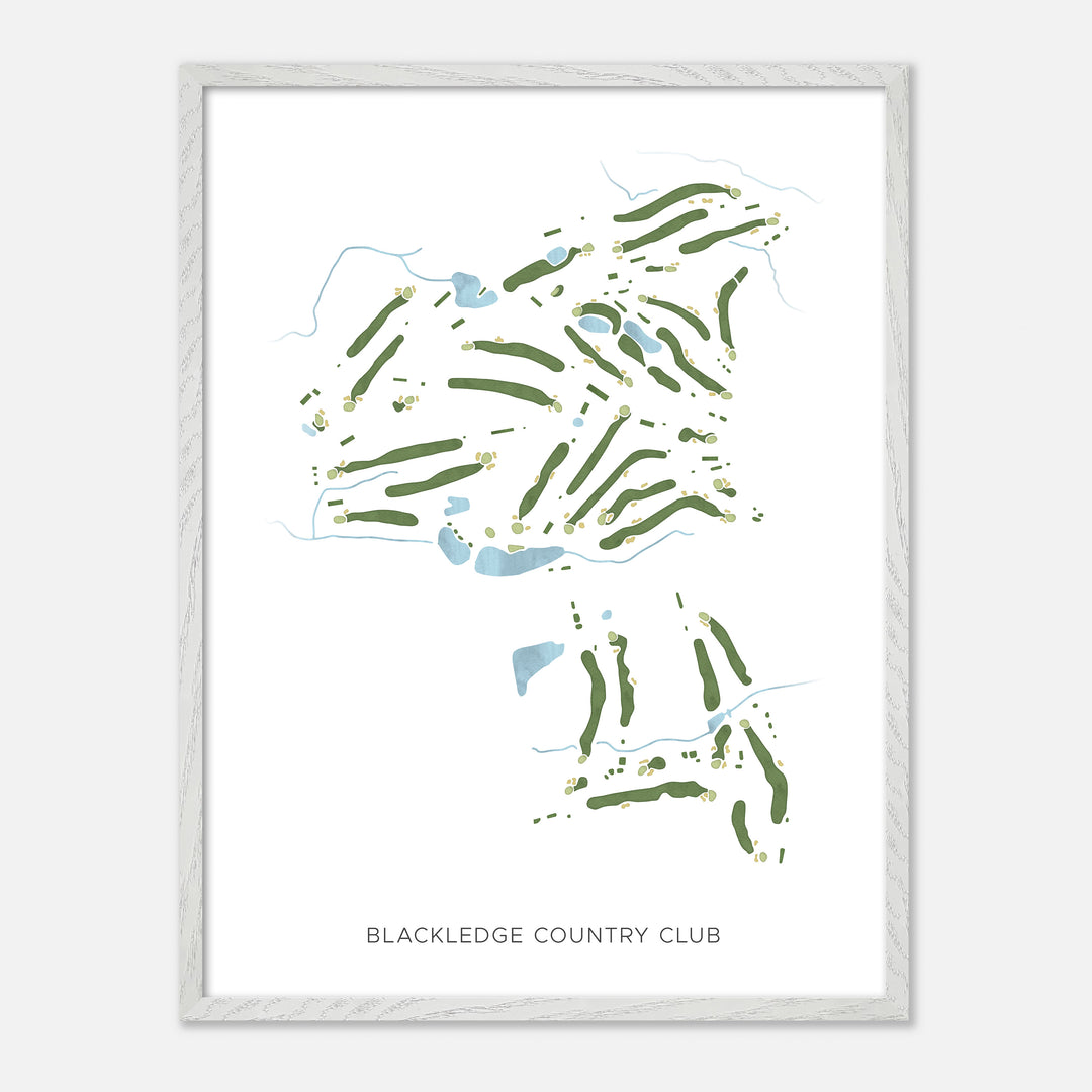 Print of Blackledge Country Club Modern Map