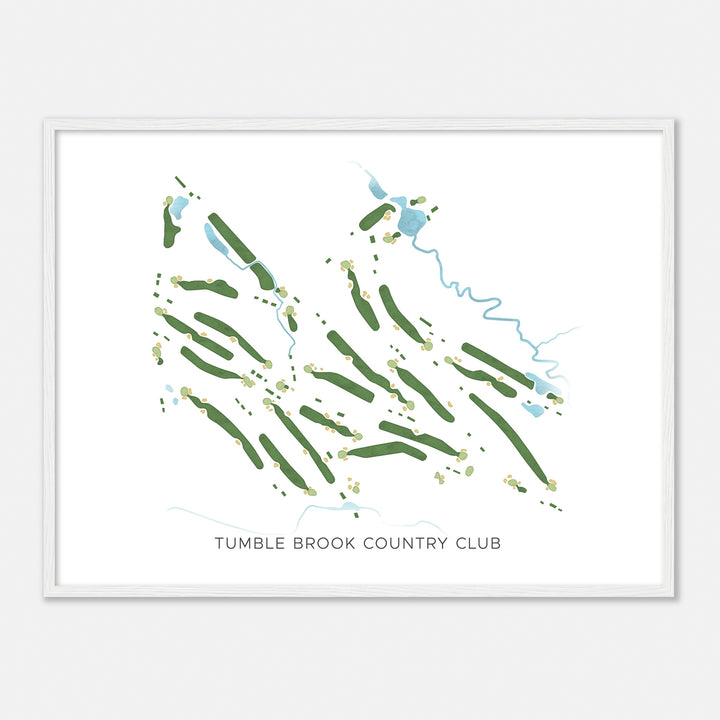 Print of Tumble Brook Country Club Modern Map