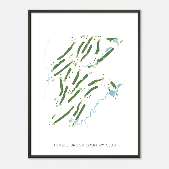 Print of Tumble Brook Country Club Modern Map