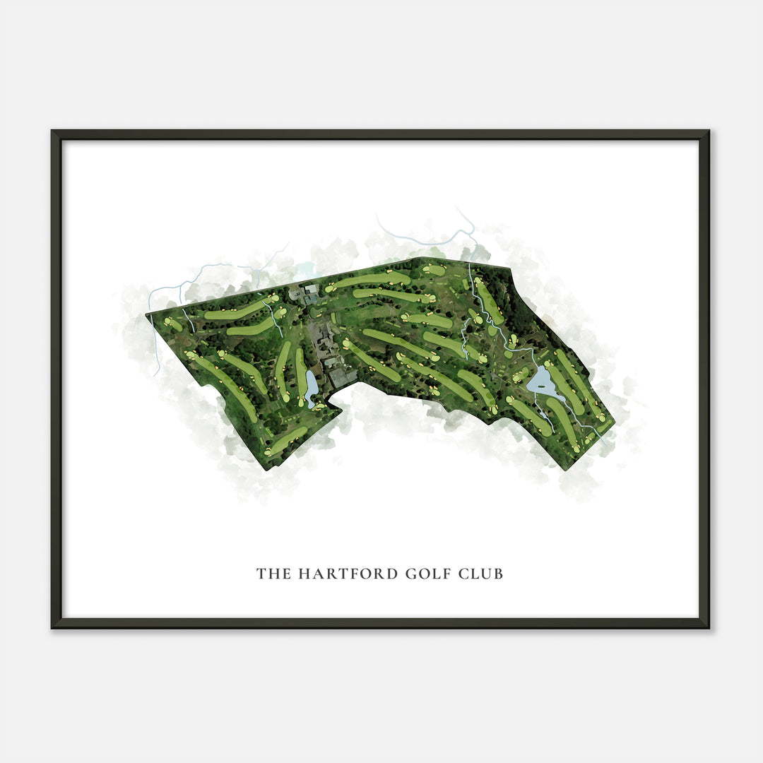 Print of The Hartford Golf Club Classic Map