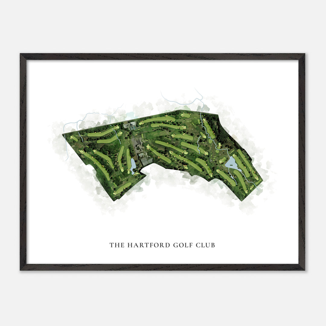 Print of The Hartford Golf Club Classic Map