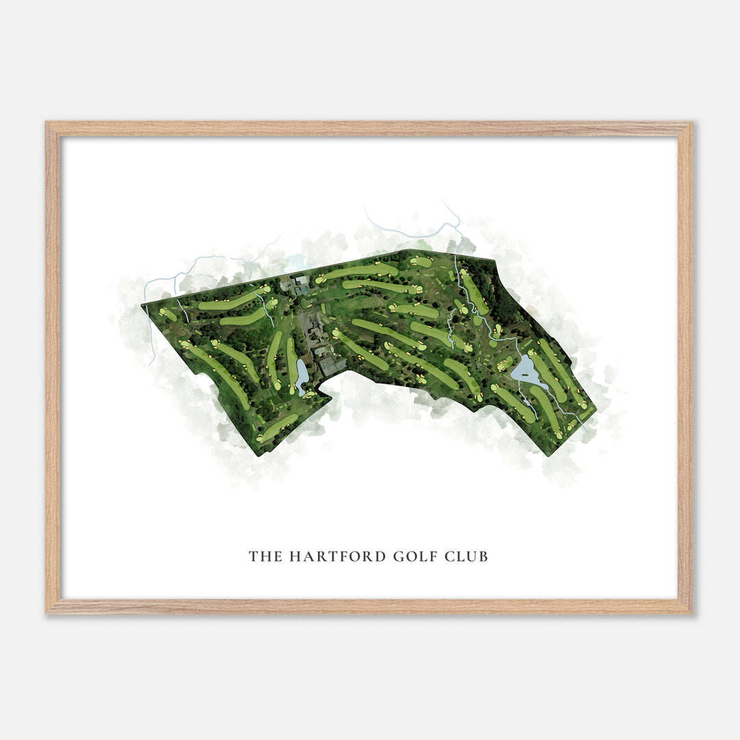 Print of The Hartford Golf Club Classic Map