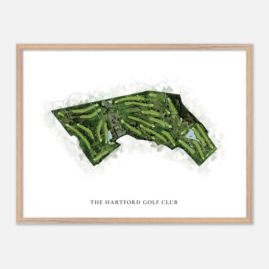 Print of The Hartford Golf Club Classic Map