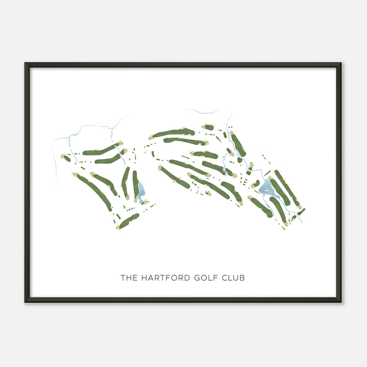 Print of The Hartford Golf Club Modern Map