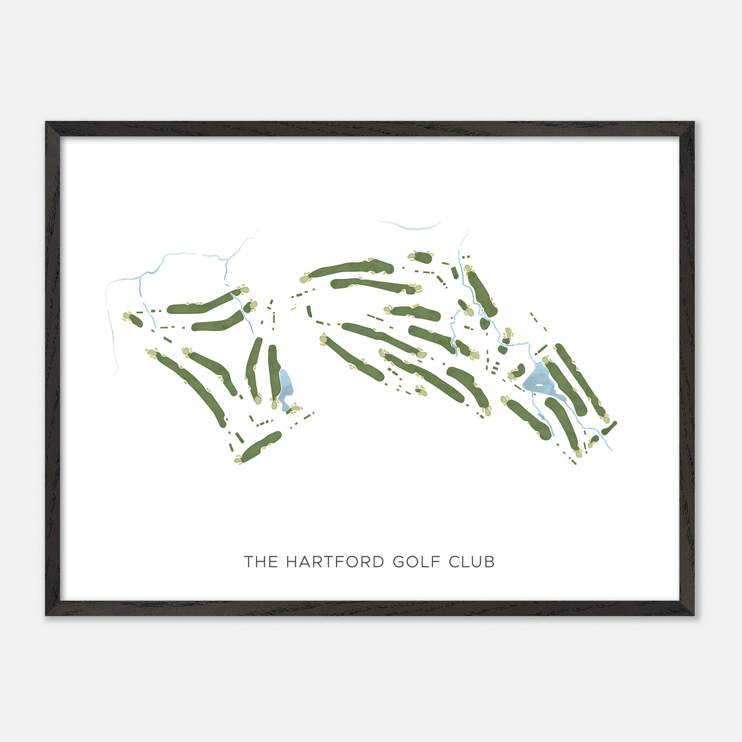Print of The Hartford Golf Club Modern Map