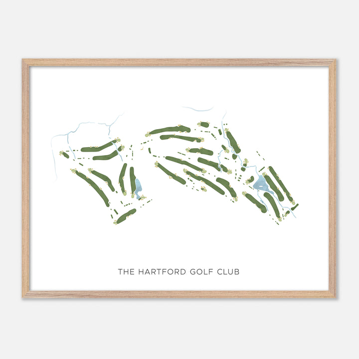 Print of The Hartford Golf Club Modern Map