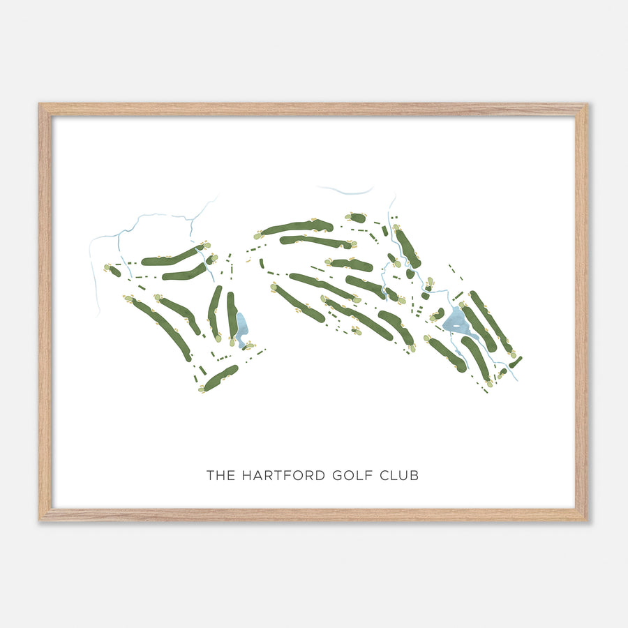 Print of The Hartford Golf Club Modern Map
