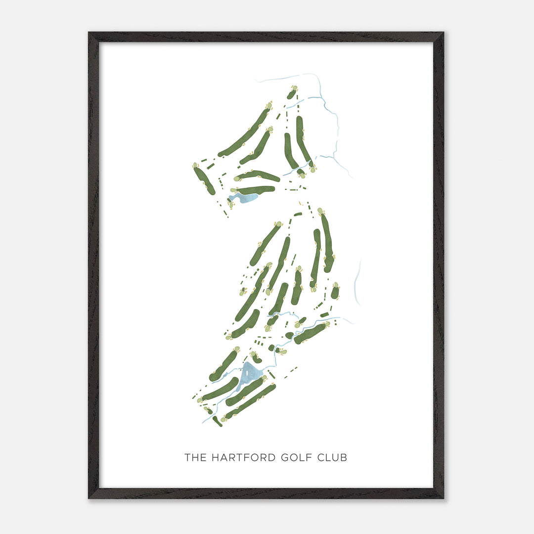 Print of The Hartford Golf Club Modern Map