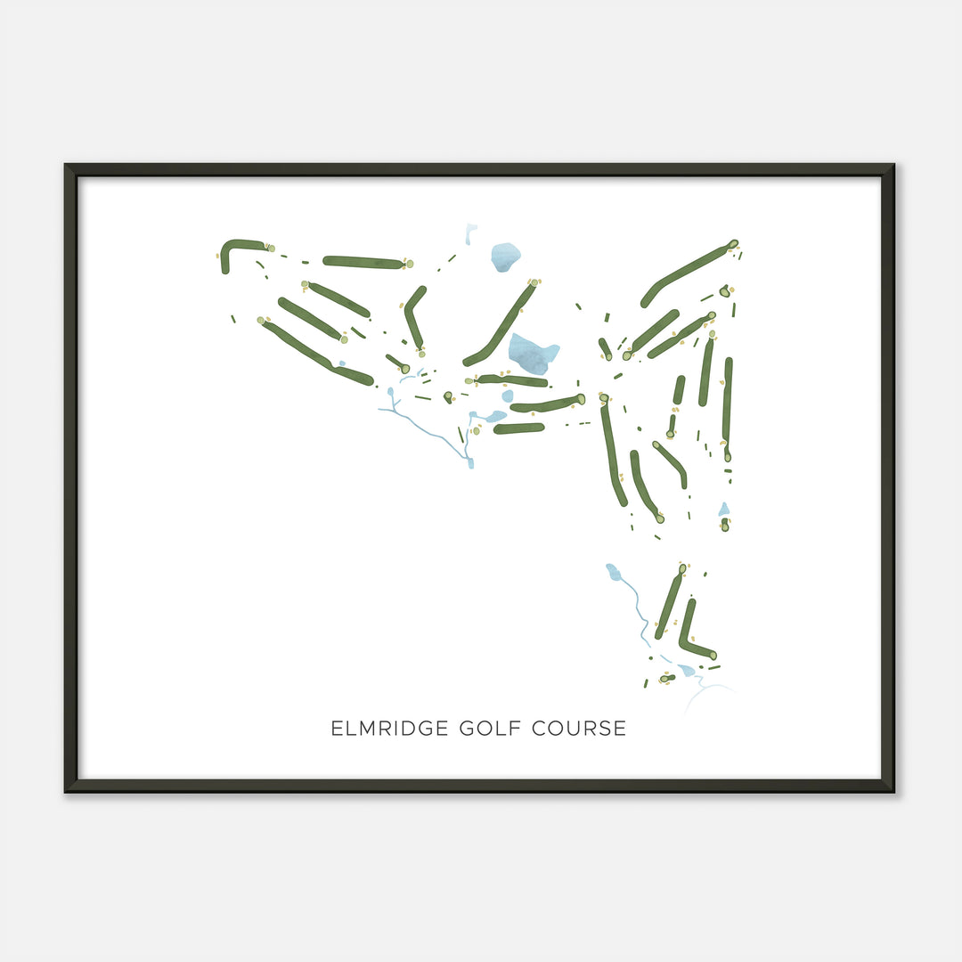 Print of Elmridge Golf Course Modern Map