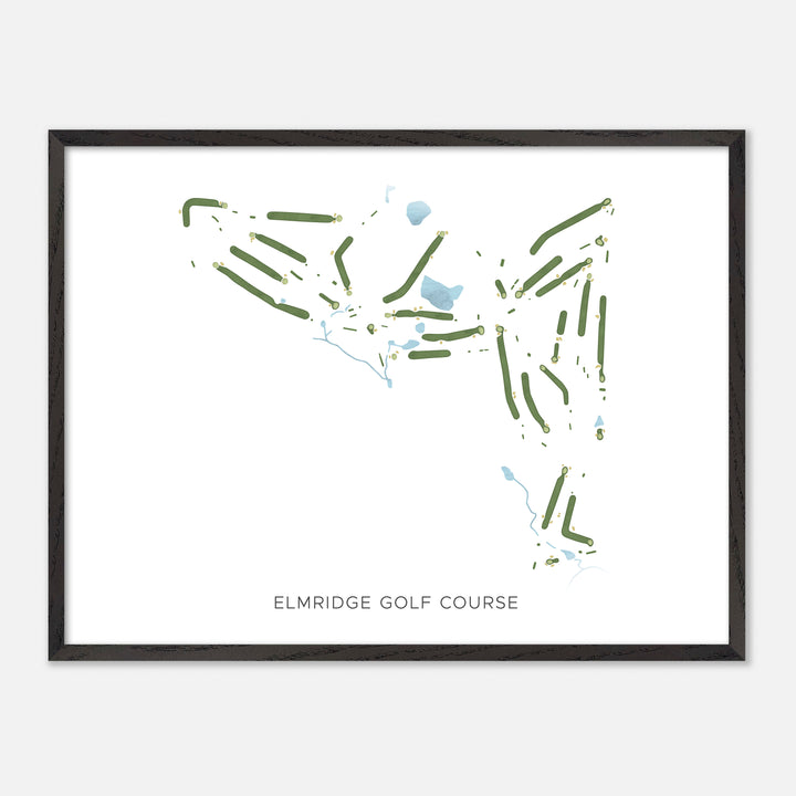 Print of Elmridge Golf Course Modern Map