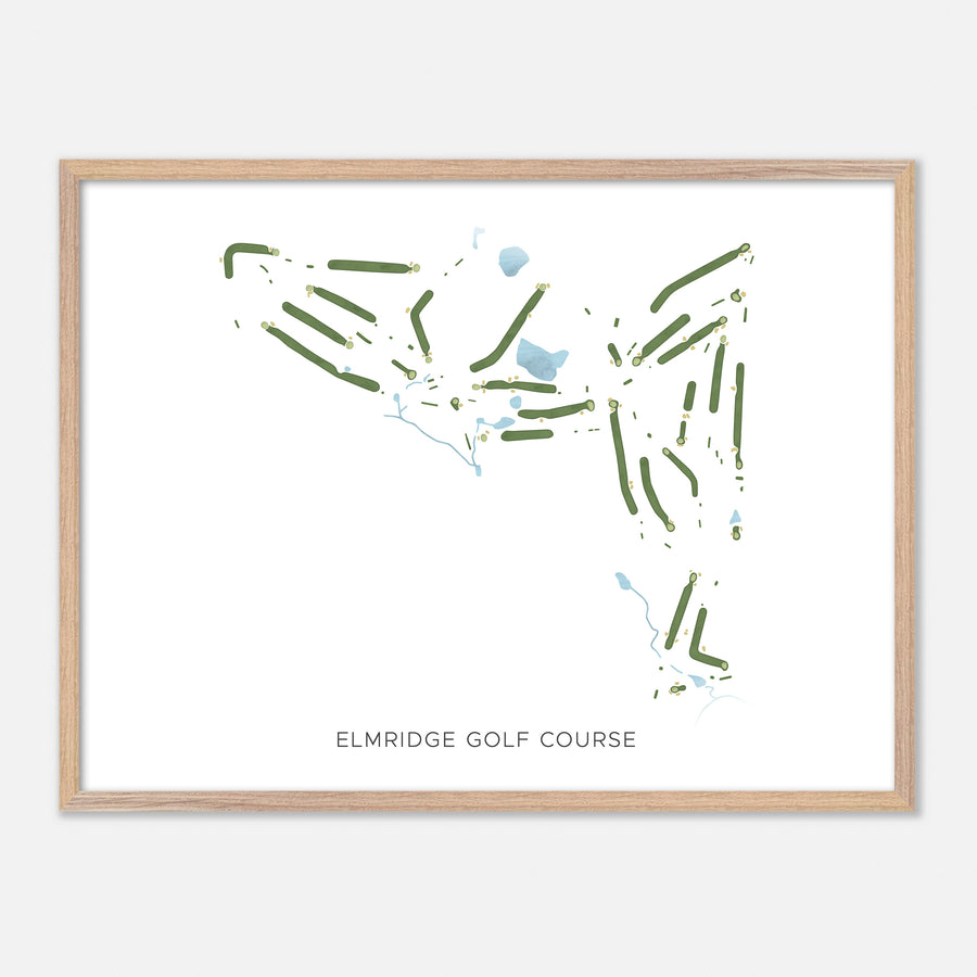 Print of Elmridge Golf Course Modern Map