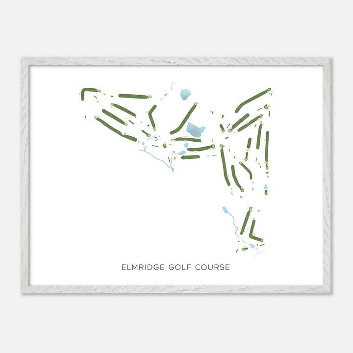 Print of Elmridge Golf Course Modern Map