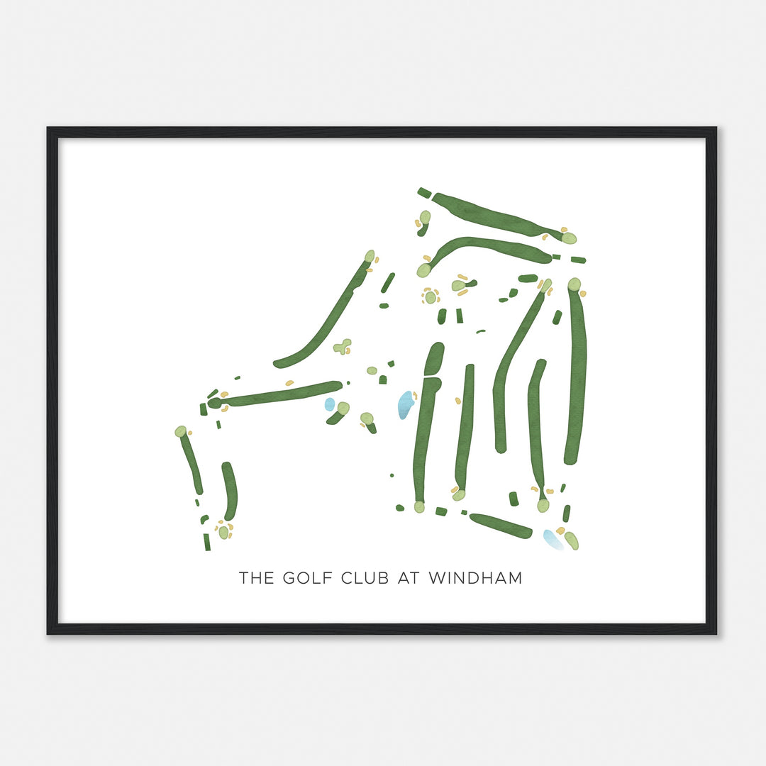 Print of The Golf Club At Windham Modern Map