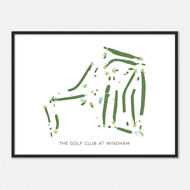 Print of The Golf Club At Windham Modern Map