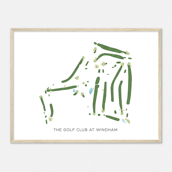 Print of The Golf Club At Windham Modern Map