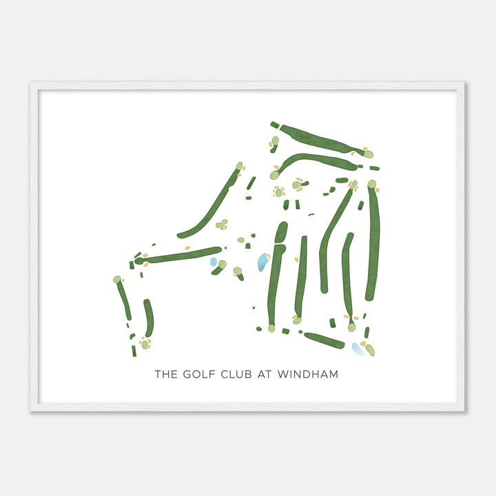 Print of The Golf Club At Windham Modern Map