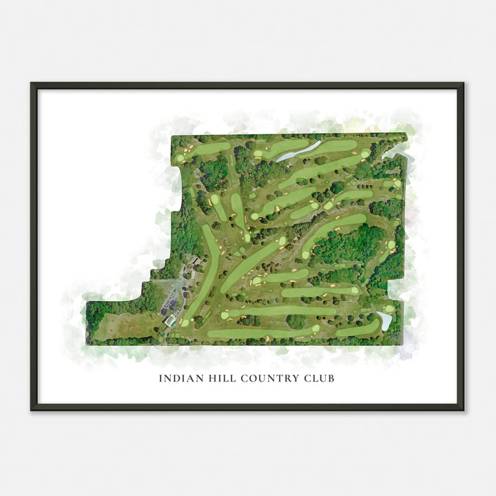 Print of Indian Hill Country Club Classic Map