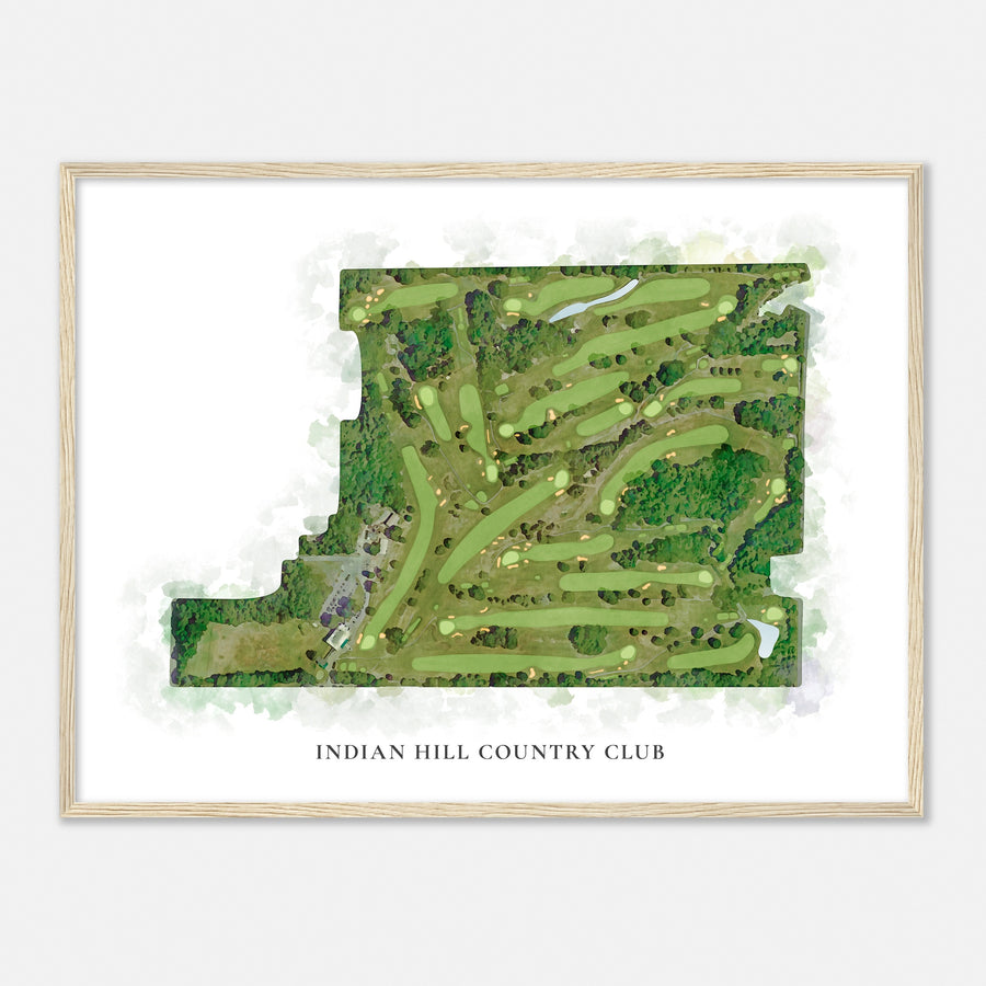 Print of Indian Hill Country Club Classic Map