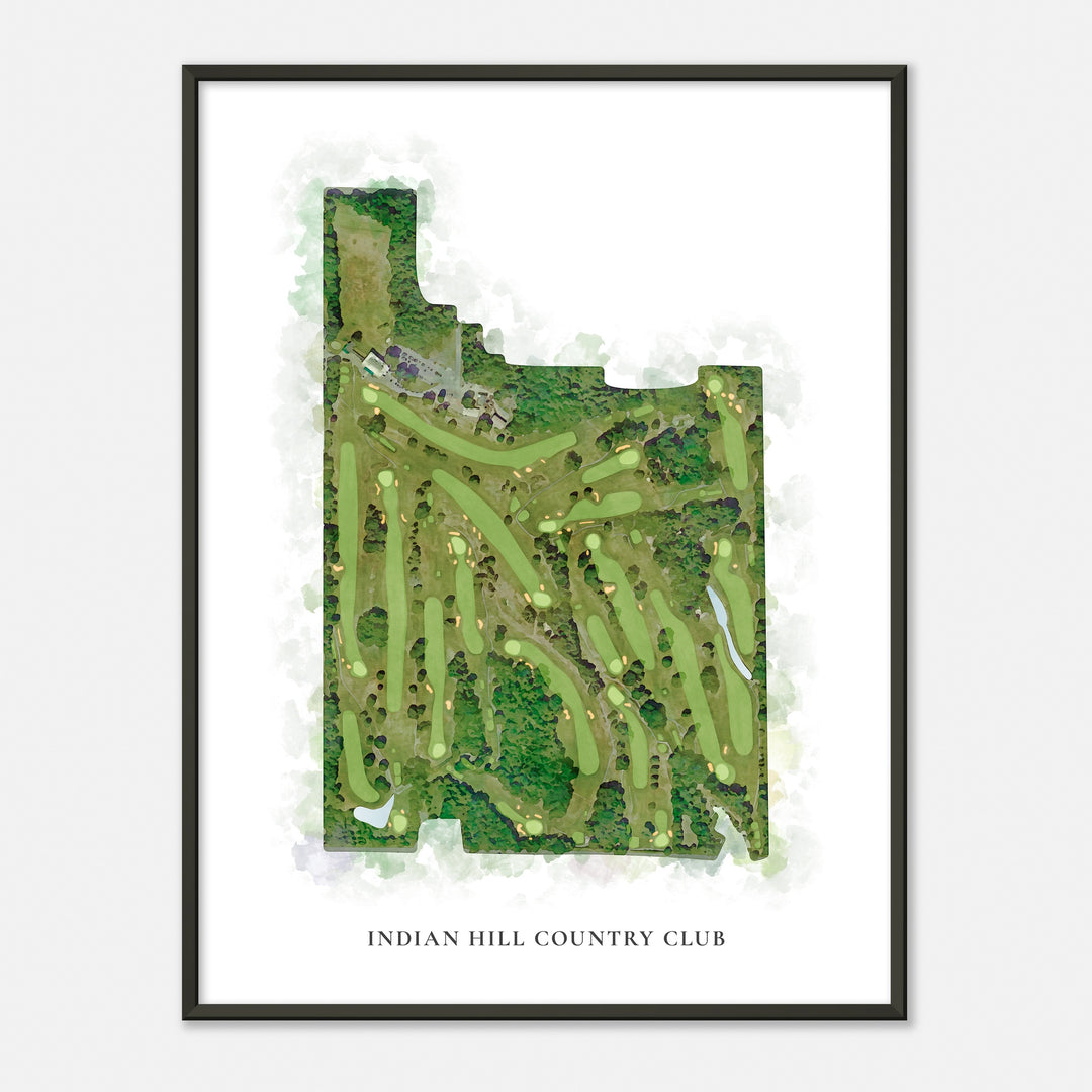 Print of Indian Hill Country Club Classic Map