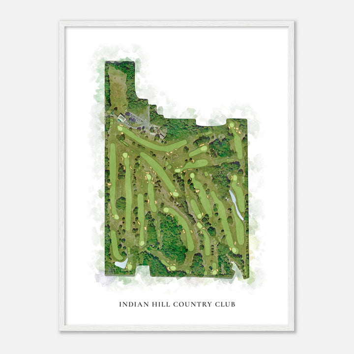 Print of Indian Hill Country Club Classic Map