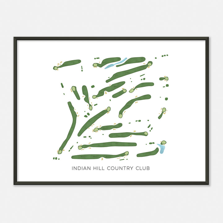 Print of Indian Hill Country Club Modern Map