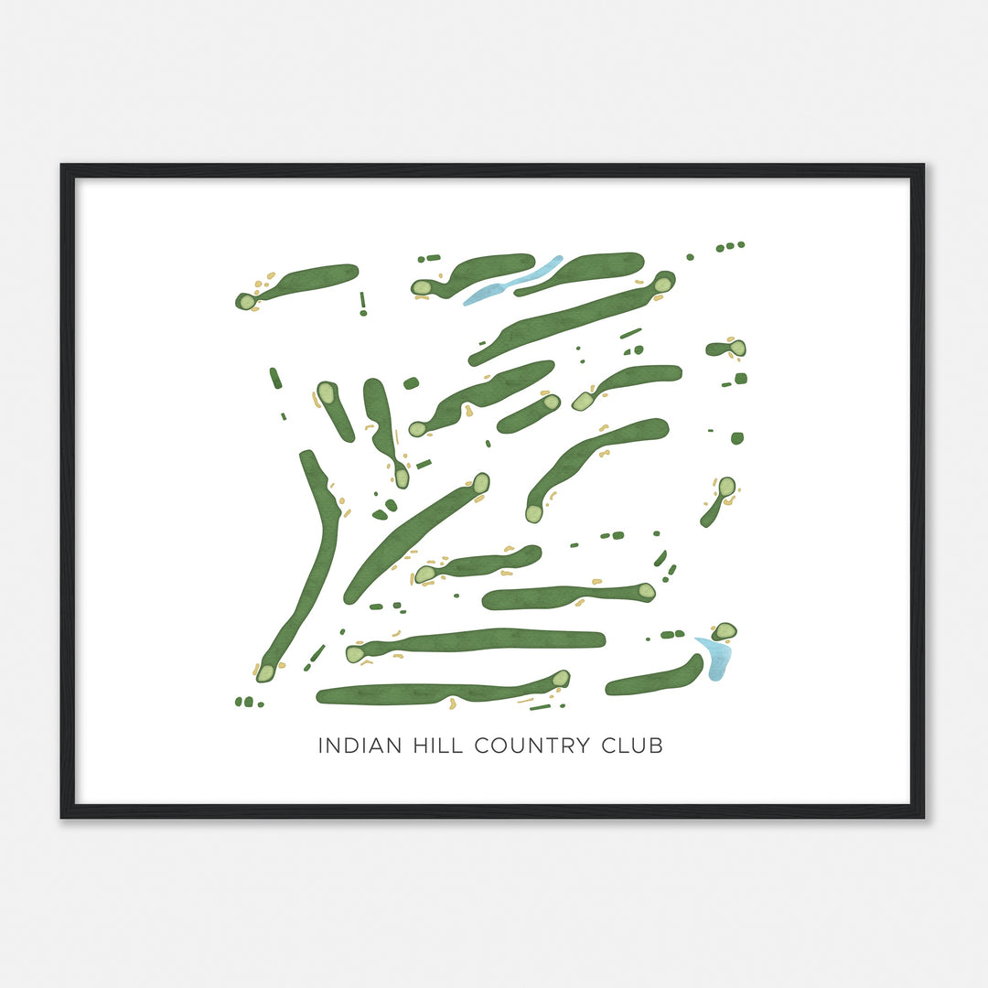 Print of Indian Hill Country Club Modern Map