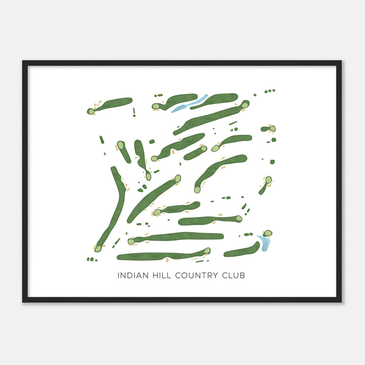 Print of Indian Hill Country Club Modern Map