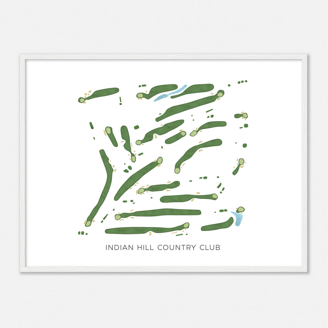 Print of Indian Hill Country Club Modern Map