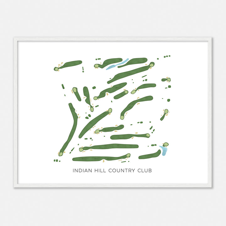 Print of Indian Hill Country Club Modern Map