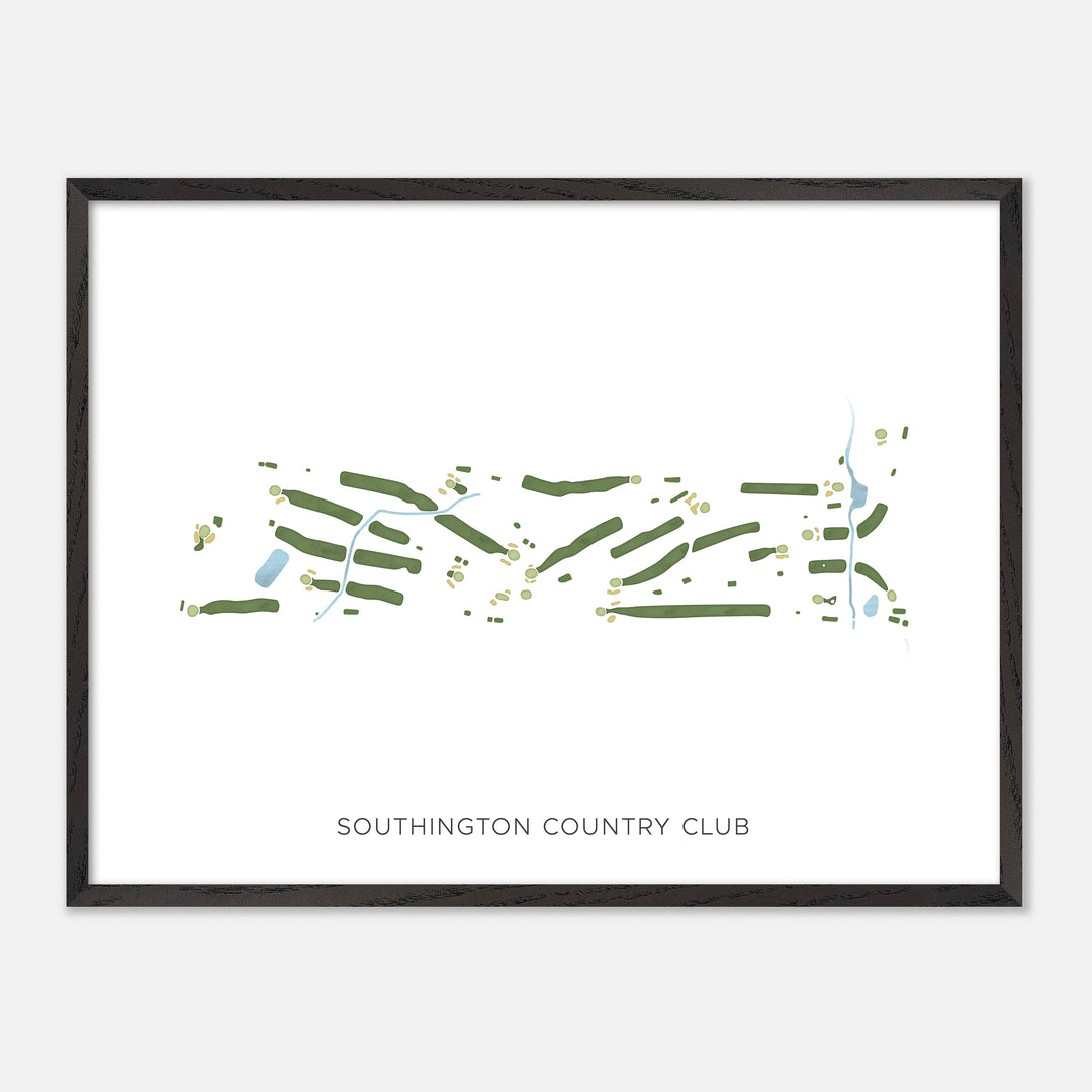 Print of Southington Country Club Modern Map