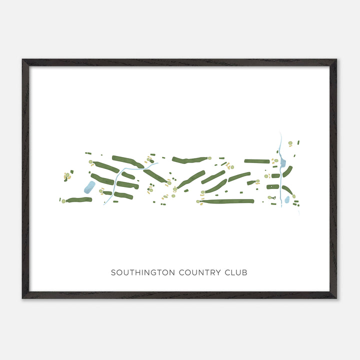 Print of Southington Country Club Modern Map