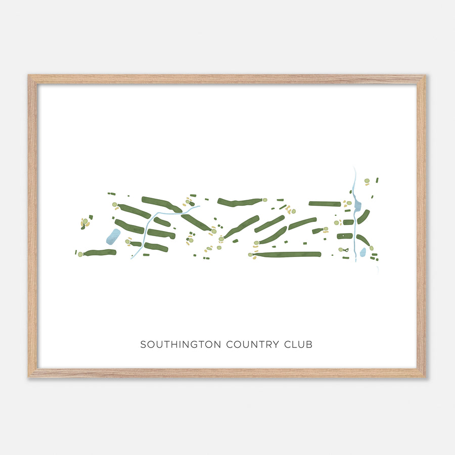 Print of Southington Country Club Modern Map