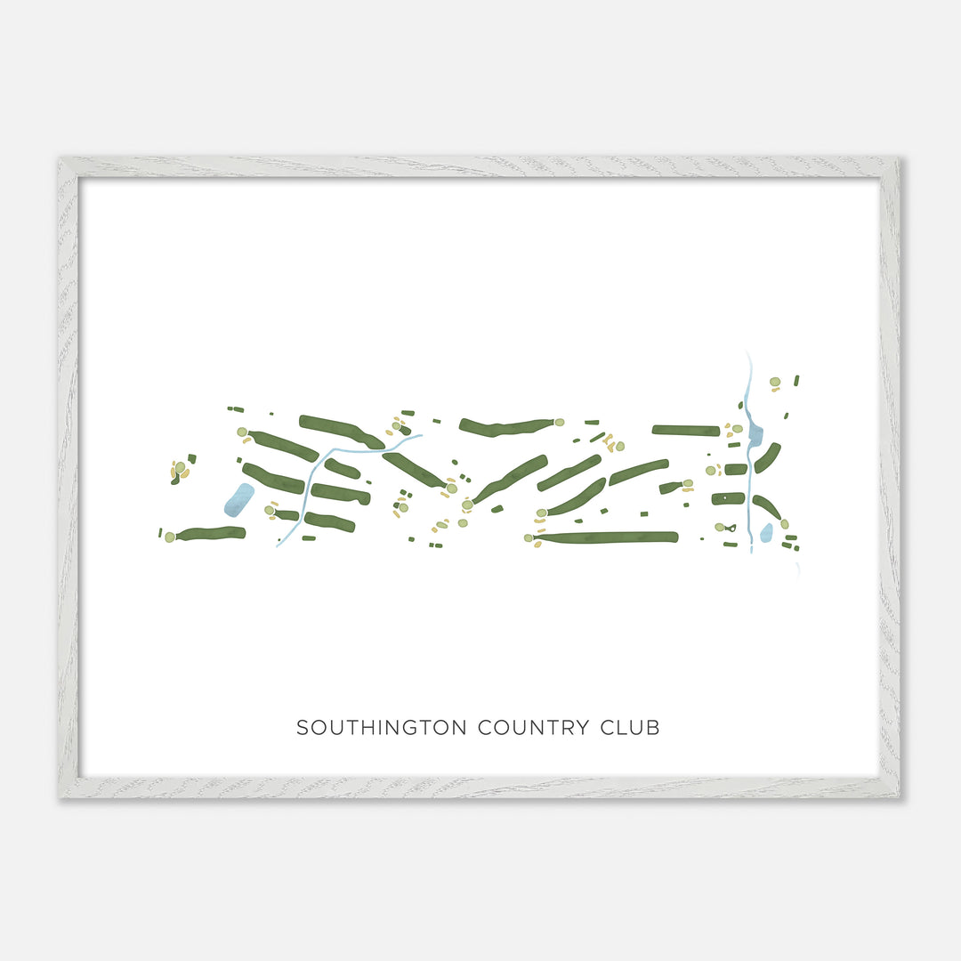 Print of Southington Country Club Modern Map