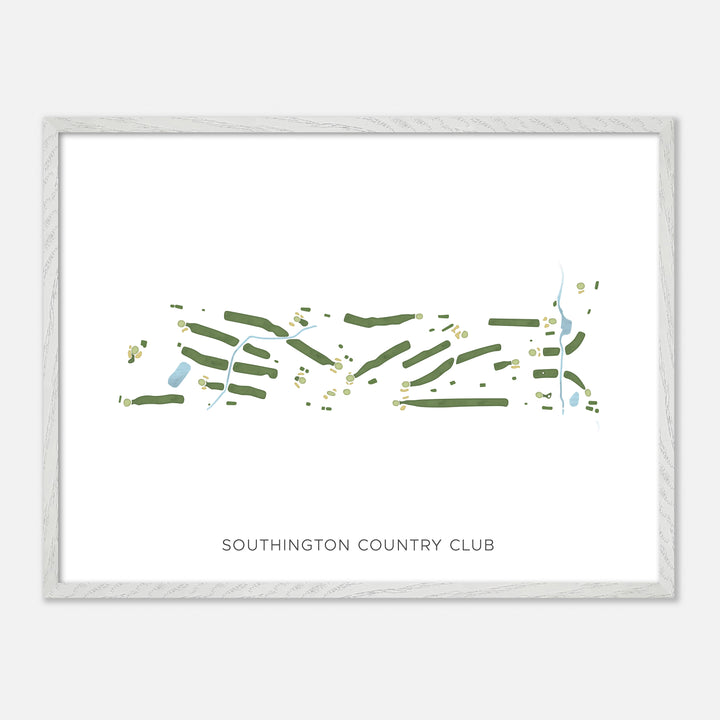 Print of Southington Country Club Modern Map